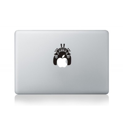 Geisha Logo MacBook Aufkleber